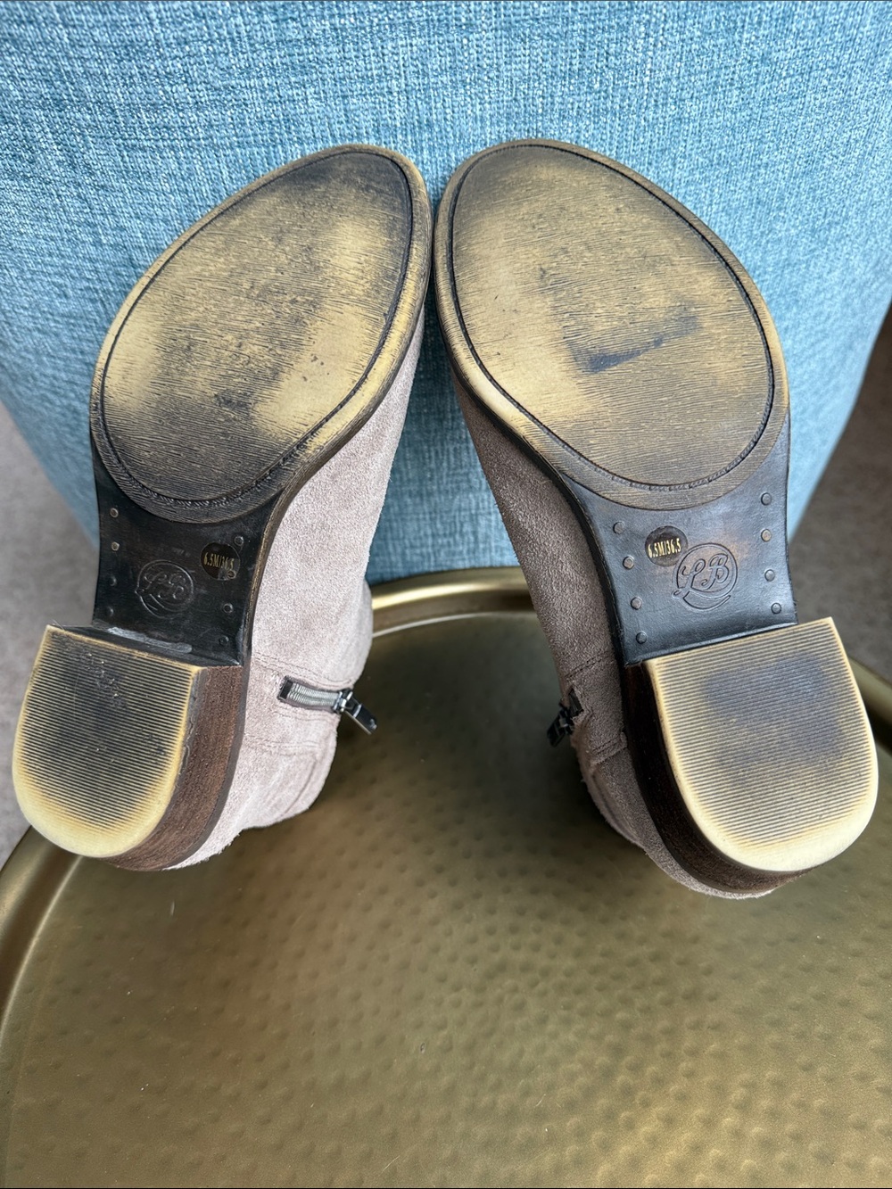 Lucky Brand Breah Suede Zip Ankle Boots - Picture 7 of 14